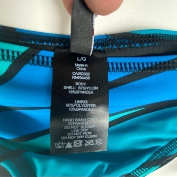Spyder Wave Print Hipster Bikini Bottoms Women's XL Blue Black NEW - Picture 15 of 15